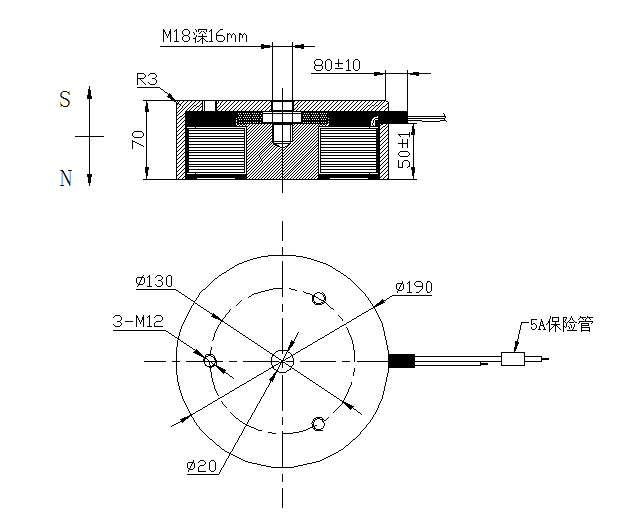 电永磁乐鱼在线最新官网-乐鱼(中国)
尺寸图